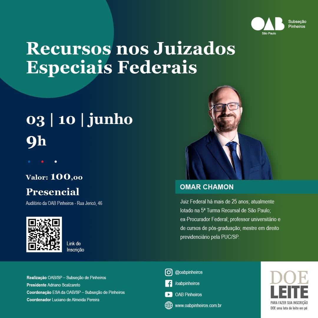 📙 ESA Pinheiros: Recursos nos Juizados Especiais Federais