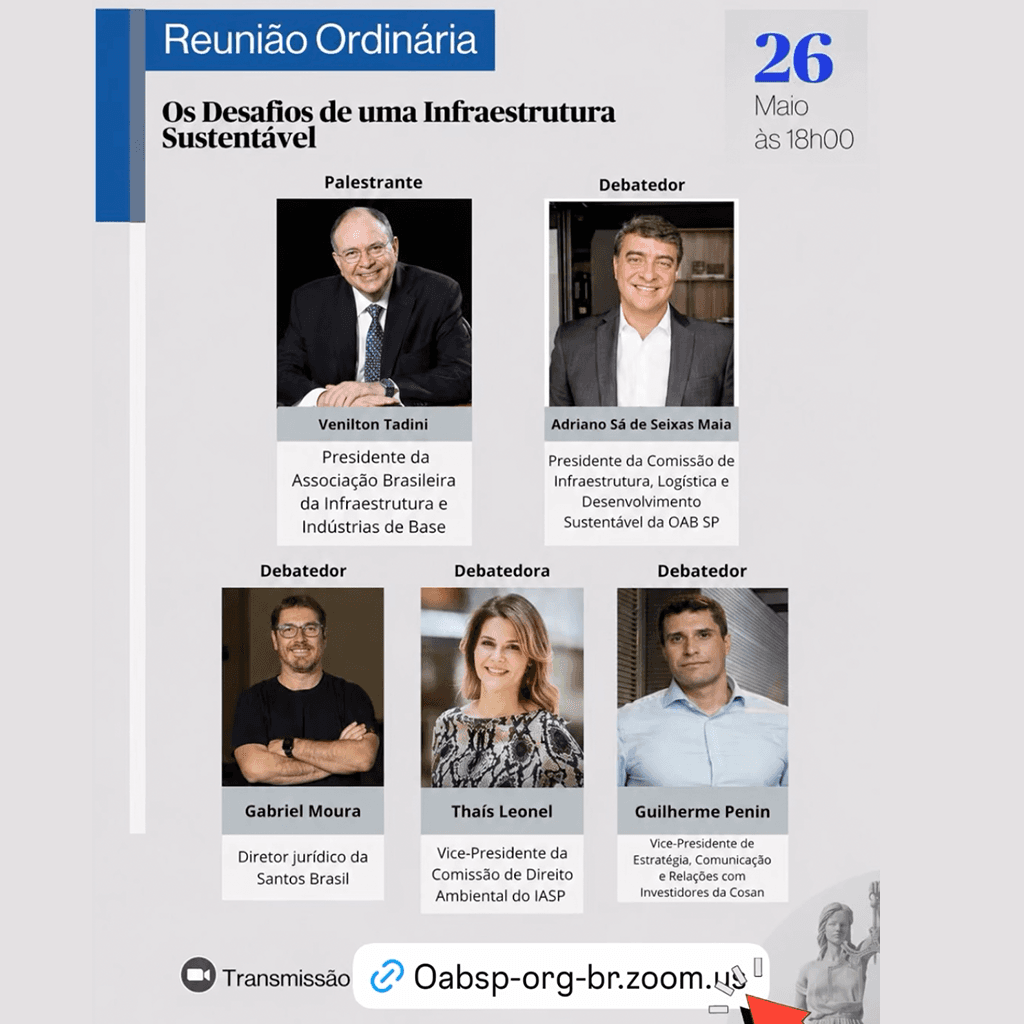 OAB SP: Reunião Ordinária: Os desafios de uma Infra-Estrutura Sustentável