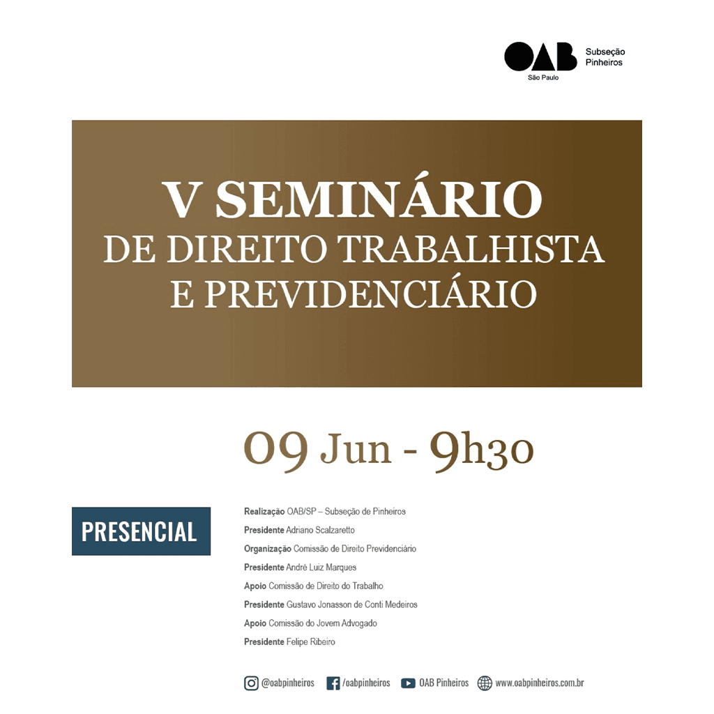 V Seminário de Direito Trabalhista e Previdenciário