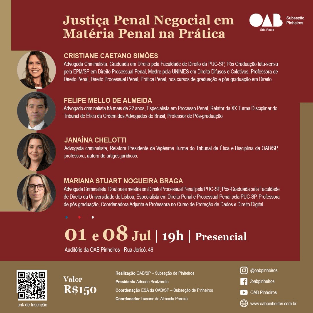 📙 ESA Pinheiros: Justiça Penal Negocial em Matéria Penal na Prática